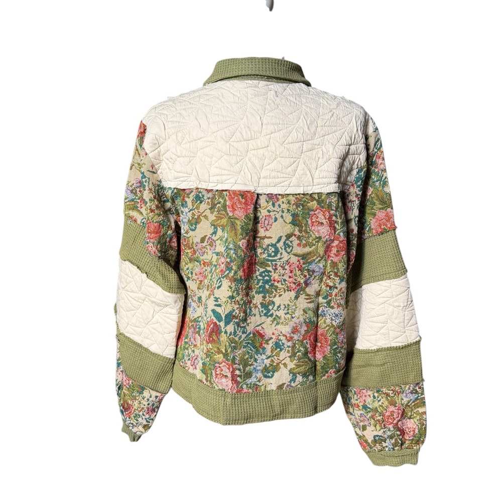 Nwt Pol Boho Floral Patchwork Jacket - image 8